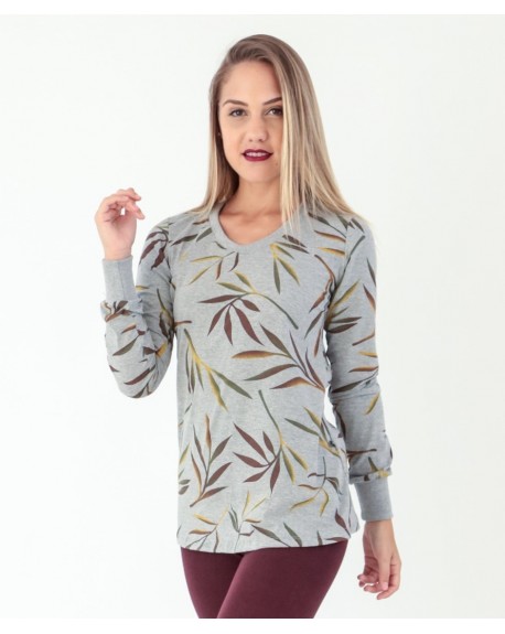 R621- REMERA LARGA CUELLO REDONDO