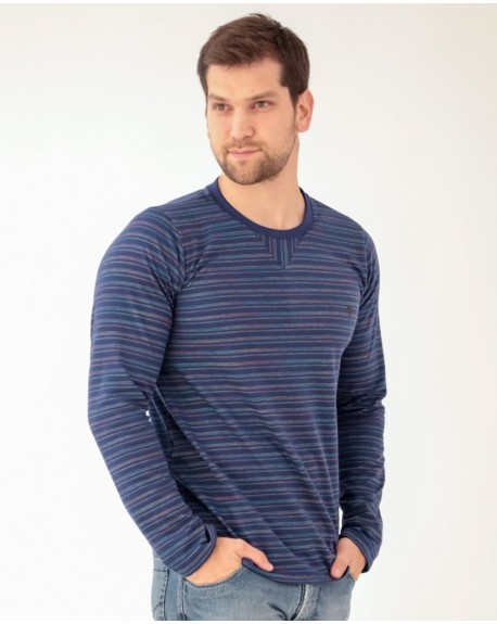 H155- REMERA CUELLO REDONDO